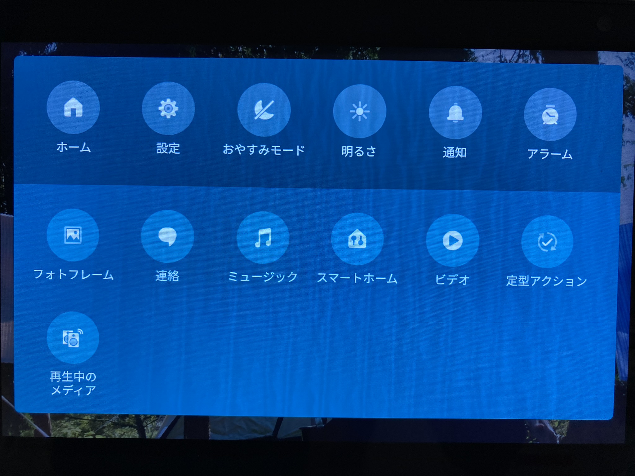 Echo Show 8 画面に不規則な縦線が常に表示